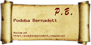 Podoba Bernadett névjegykártya